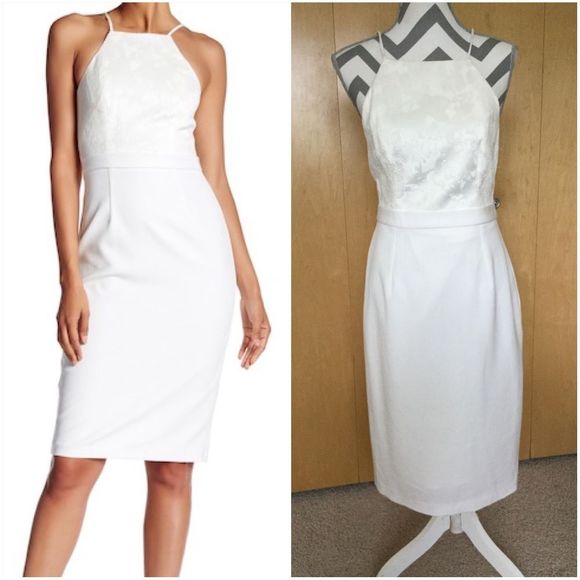 Black Halo Dresses & Skirts - Black Halo Aubrey Embroidered Sheath Dress